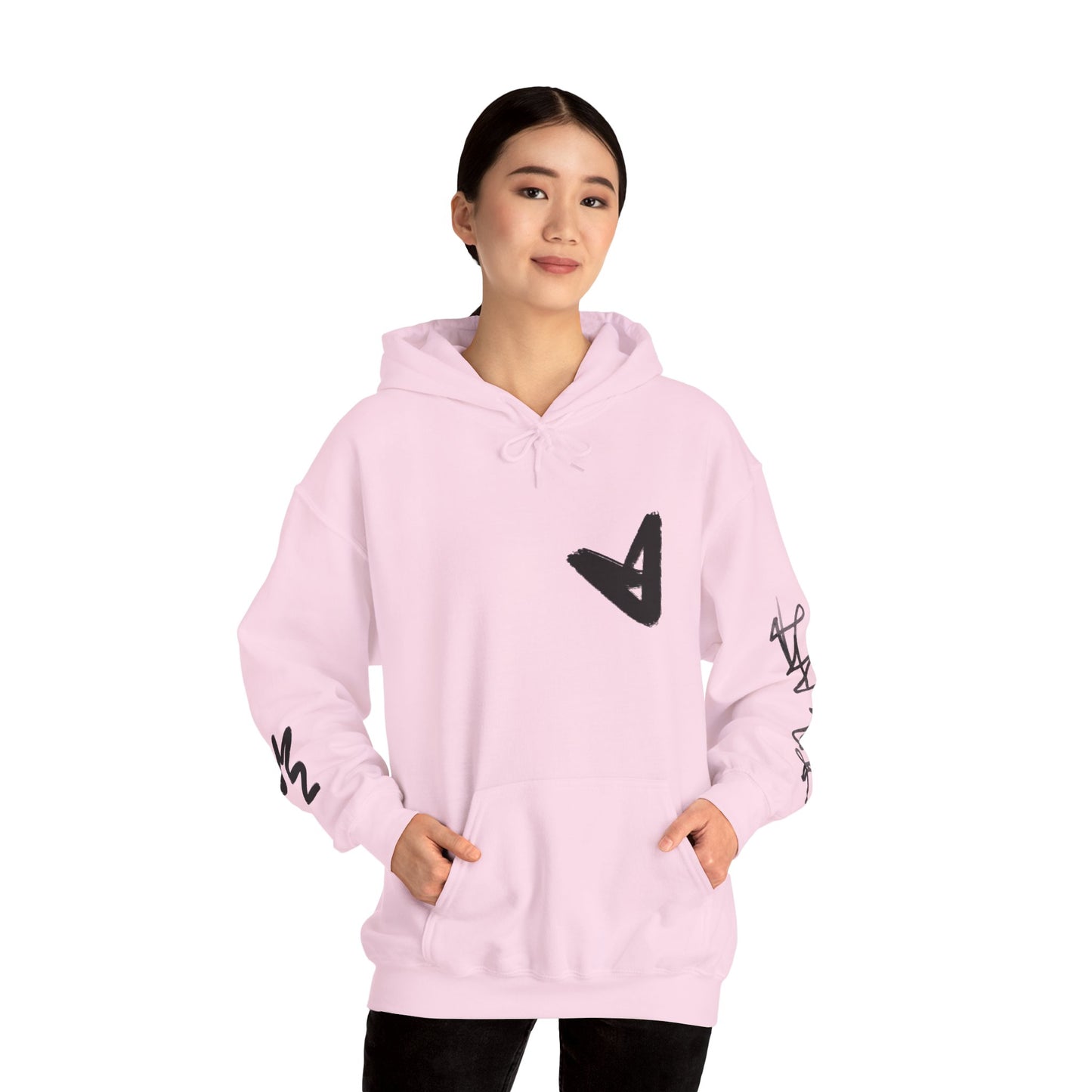 Black hart hoddie