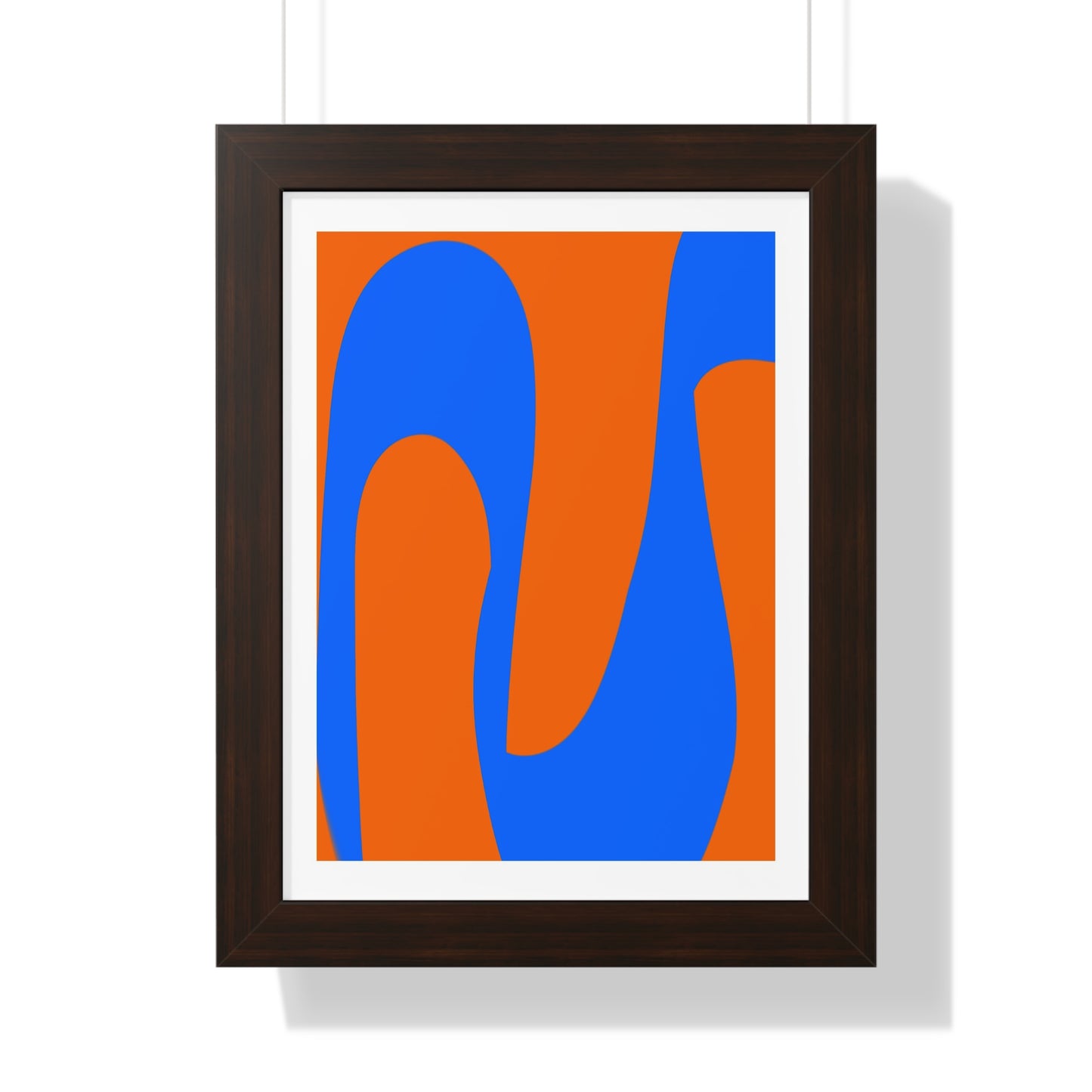 Orange and Blue Poster