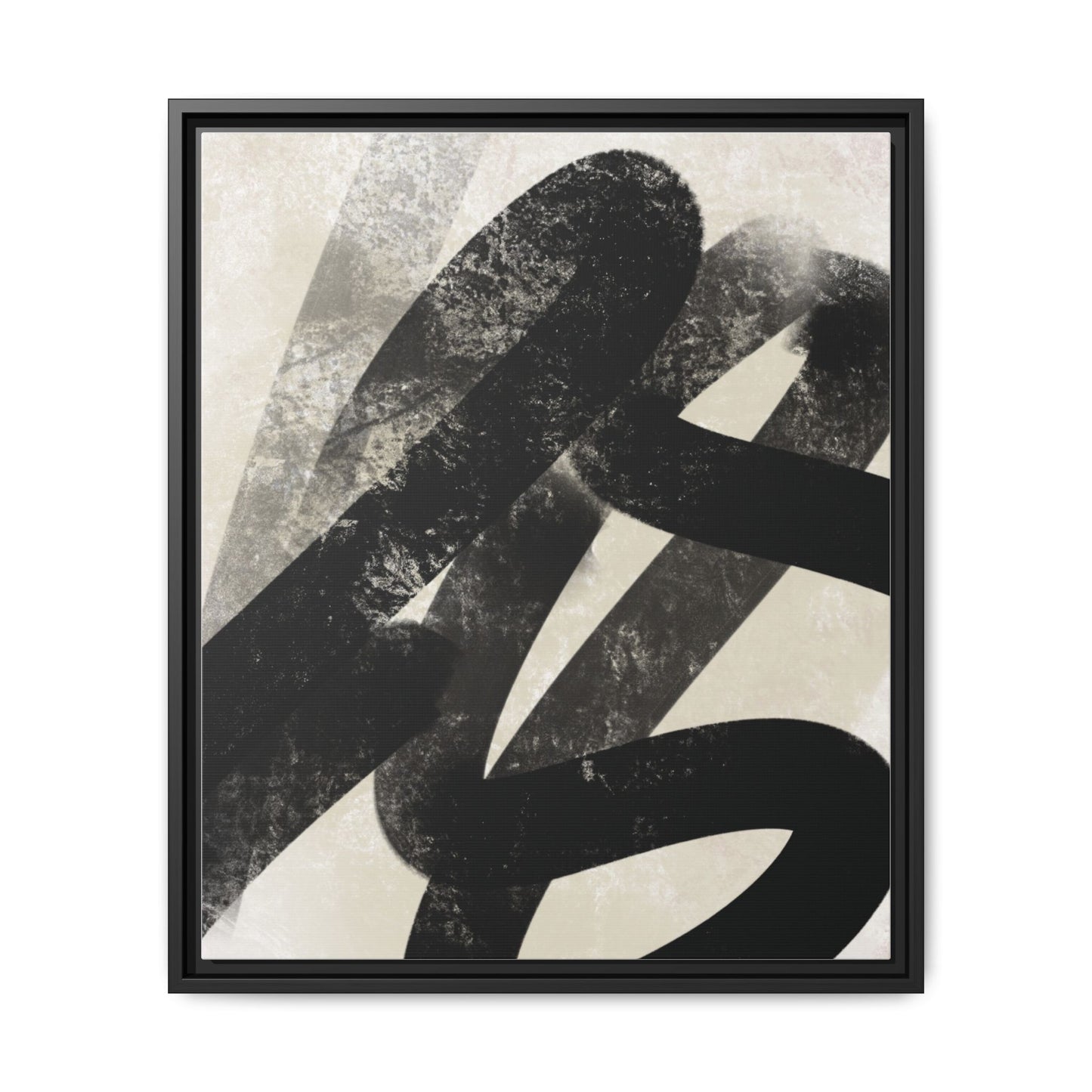 Modern Abstract Framed Canvas Art - Multi-Color Decorative Wall Decor
