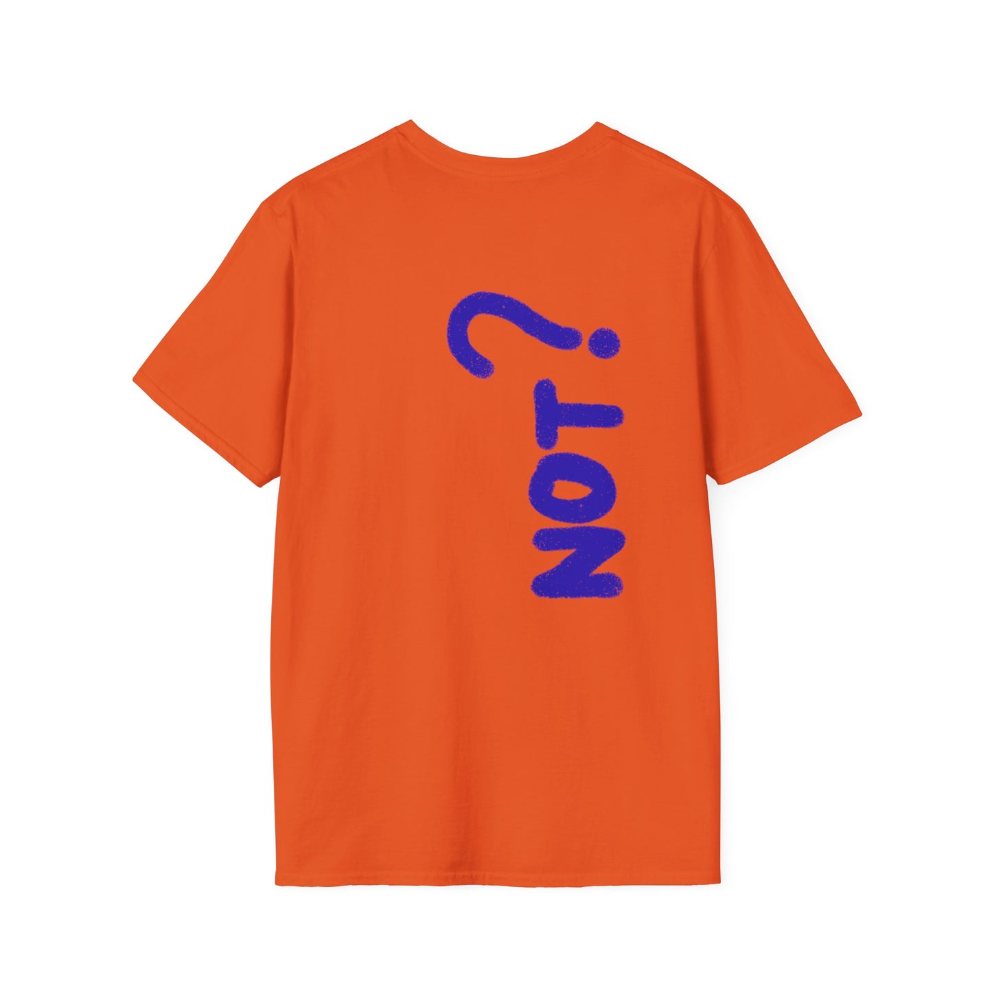Unisex Softstyle T-Shirt - Blue 'Y' & 'NOT?'