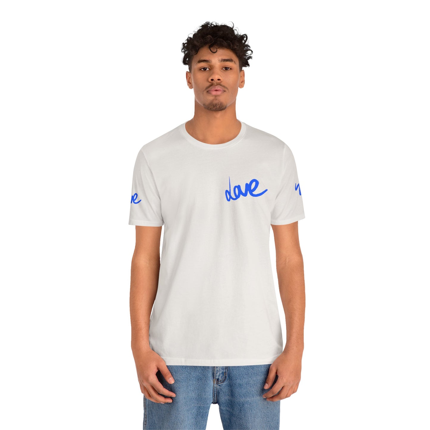 Casual Unisex Tee - Stylish 'dave' Graphic Short Sleeve Shirt
