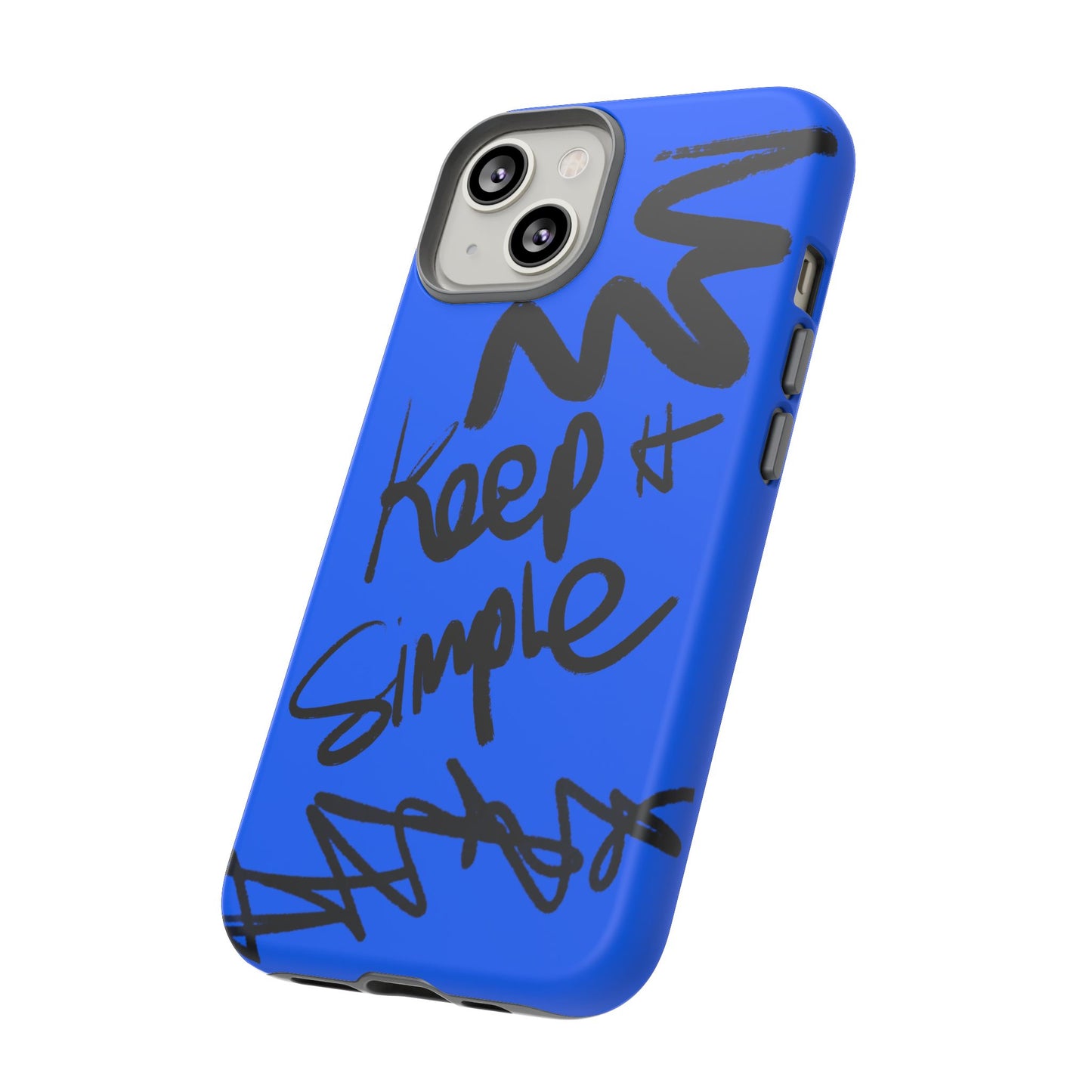 Stylish Phone Case - Keep It Simple Blue Design