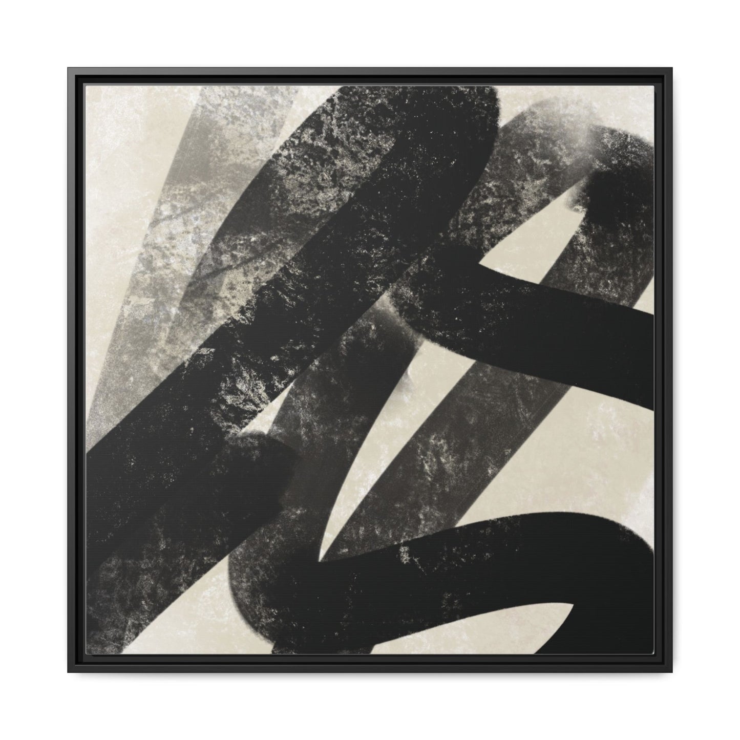 Modern Abstract Framed Canvas Art - Multi-Color Decorative Wall Decor