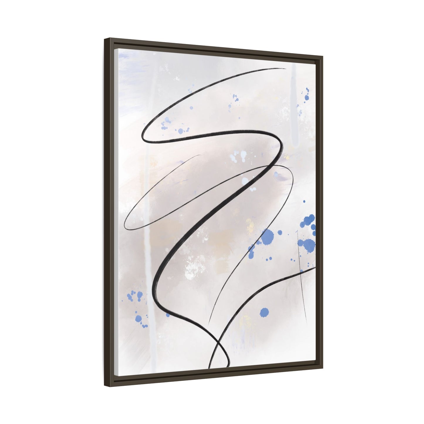 Framed Abstract Canvas Art - Modern Multi-Color Wall Decor
