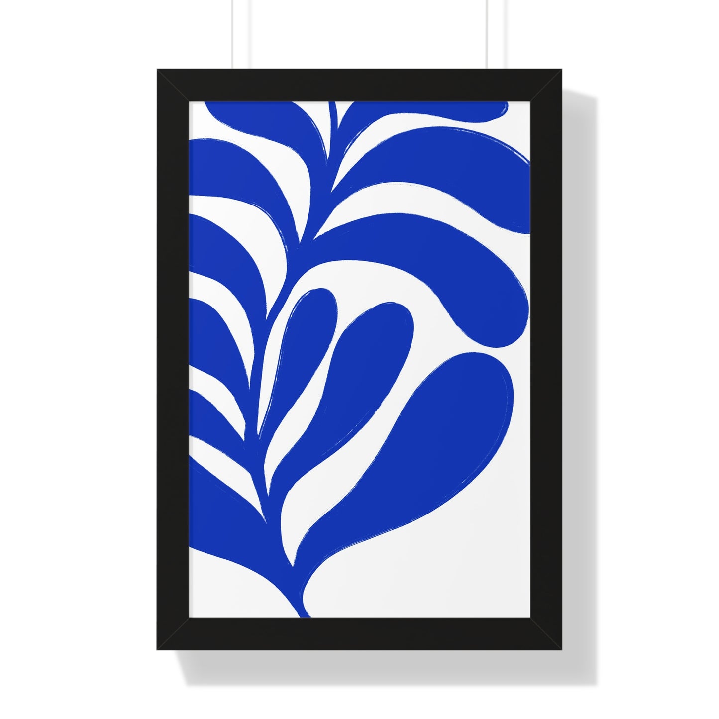 Botanical Blue Art Framed Poster