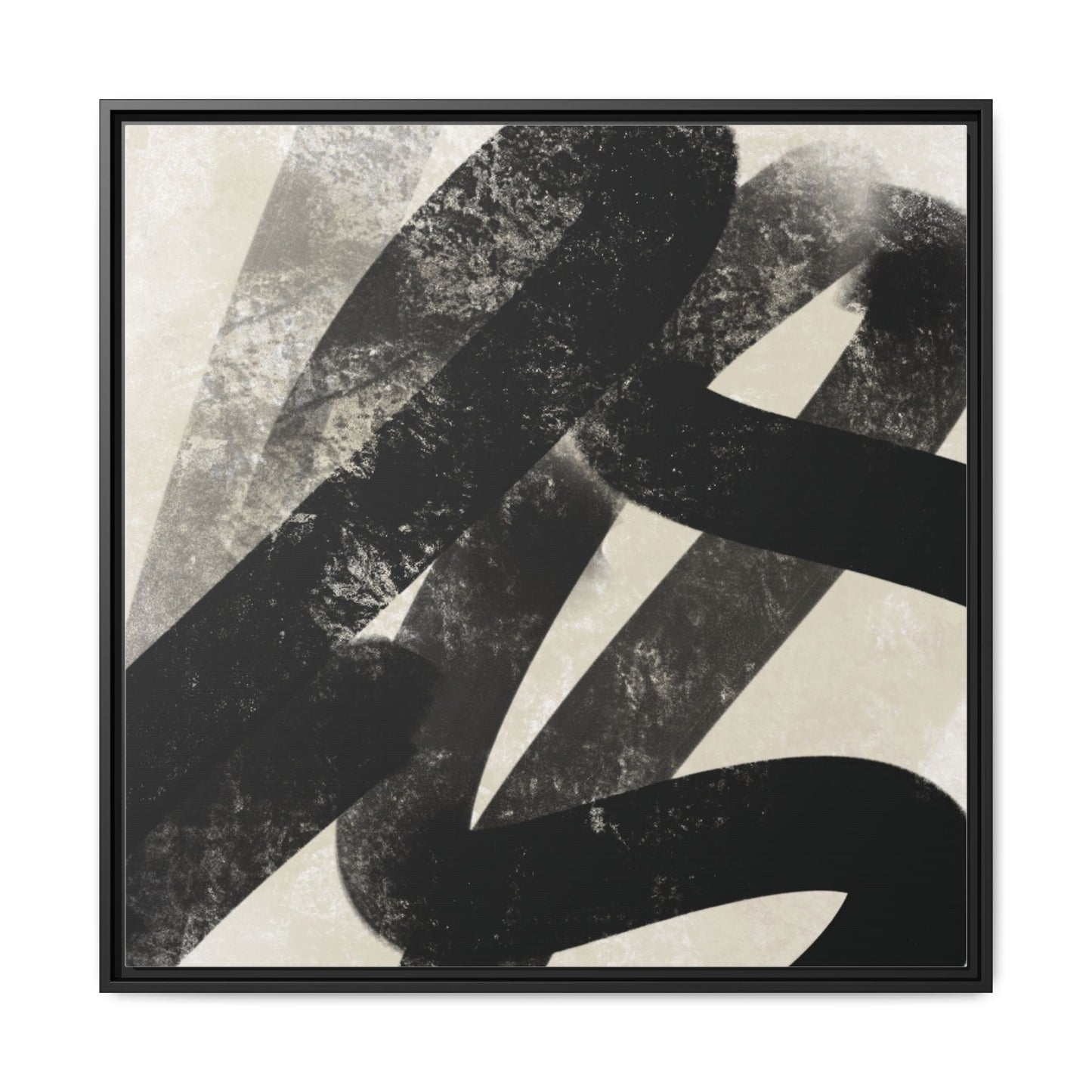 Modern Abstract Framed Canvas Art - Multi-Color Decorative Wall Decor