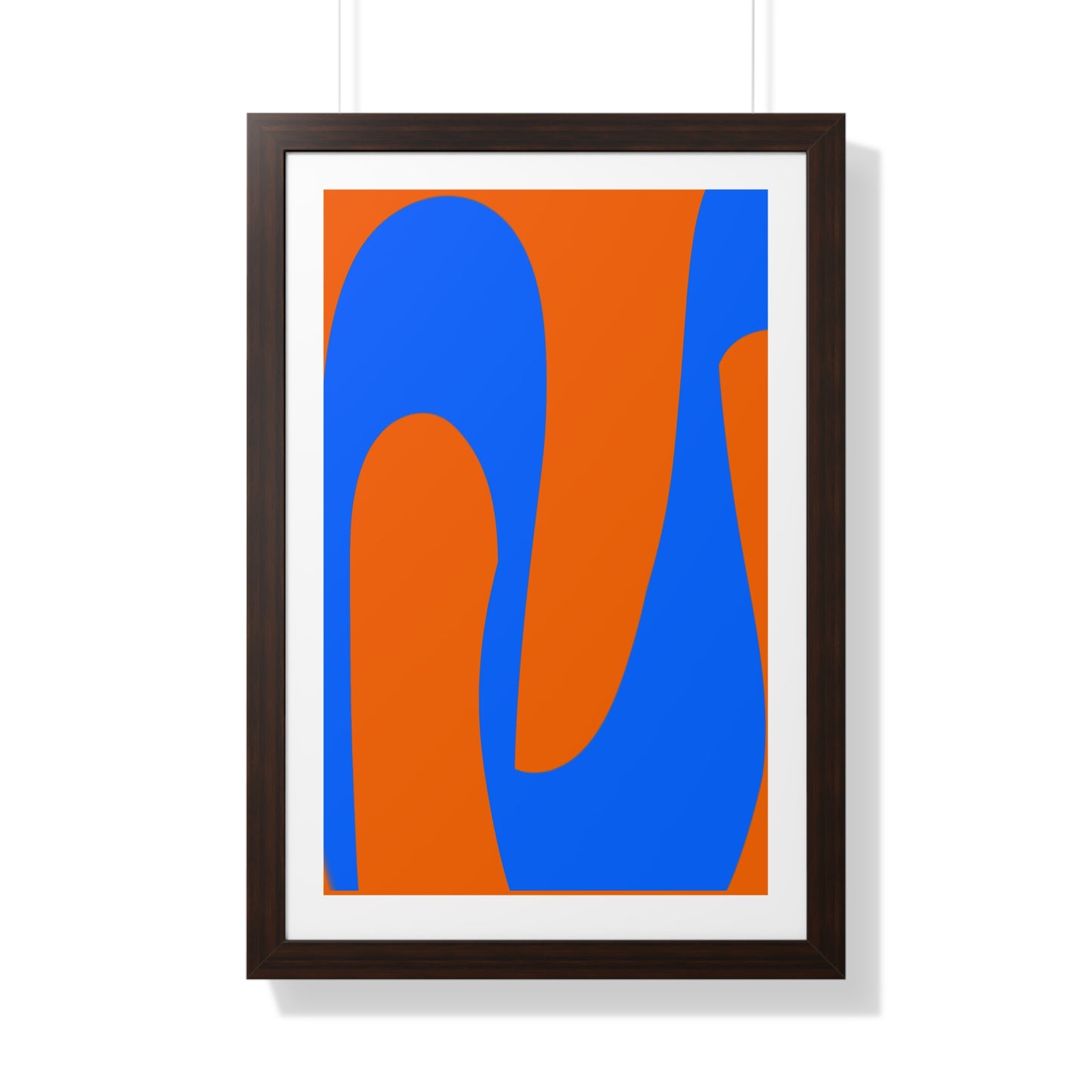 Orange and Blue Poster