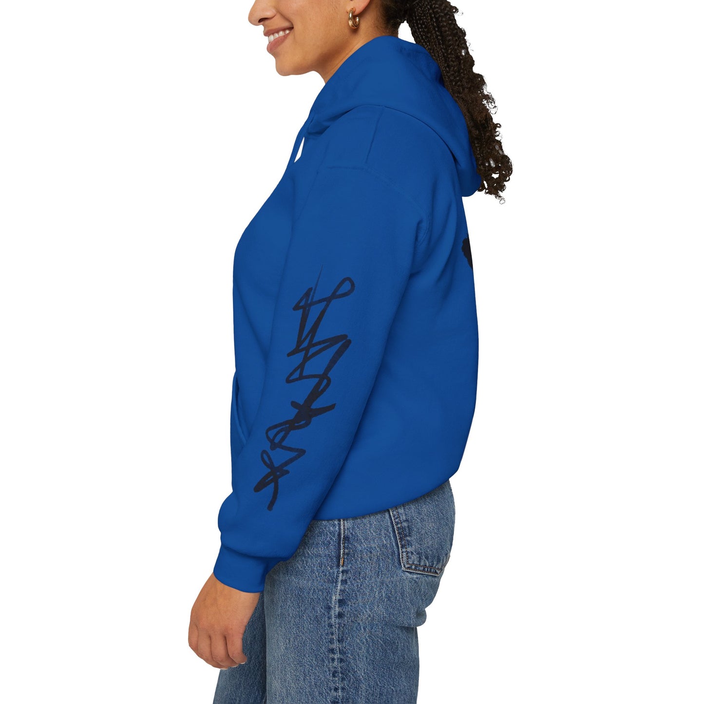 Black hart hoddie