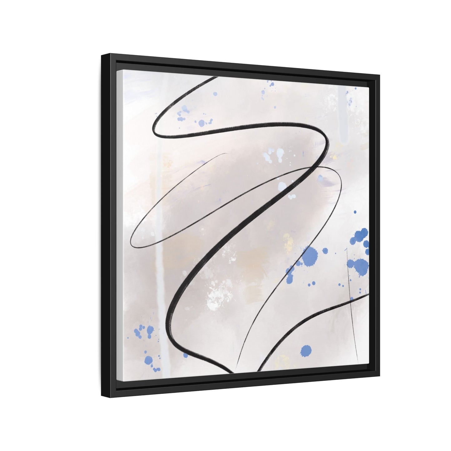 Framed Abstract Canvas Art - Modern Multi-Color Wall Decor
