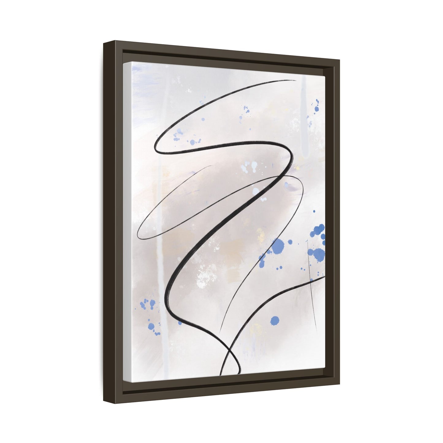 Framed Abstract Canvas Art - Modern Multi-Color Wall Decor