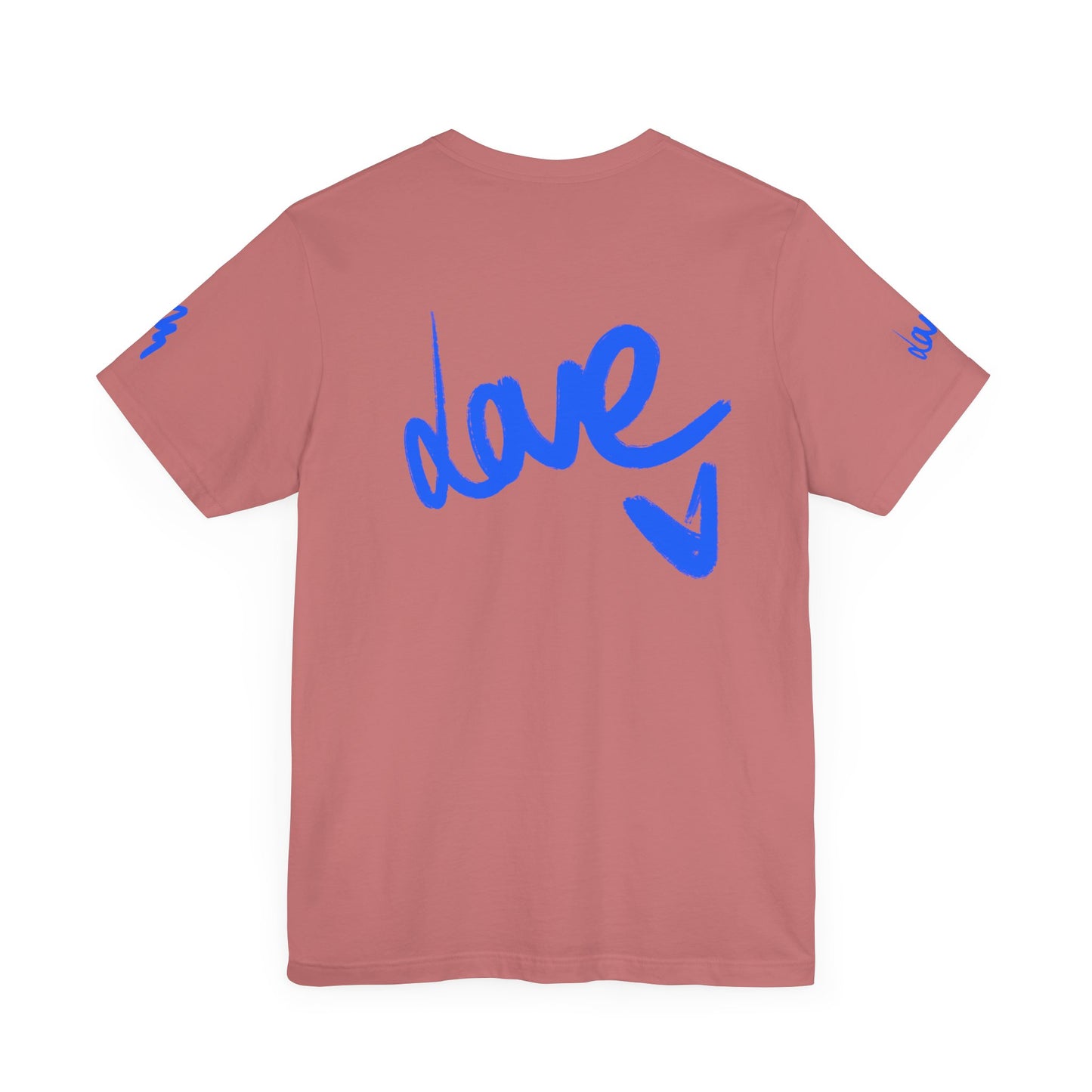 Casual Unisex Tee - Stylish 'dave' Graphic Short Sleeve Shirt