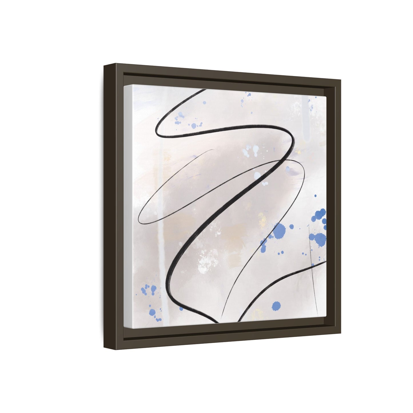 Framed Abstract Canvas Art - Modern Multi-Color Wall Decor