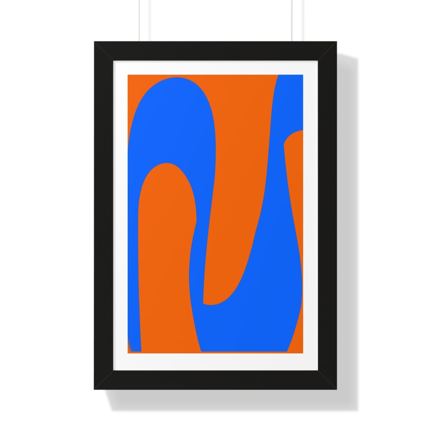 Orange and Blue Poster