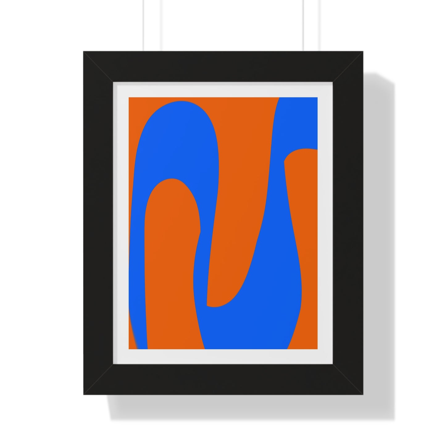 Orange and Blue Poster