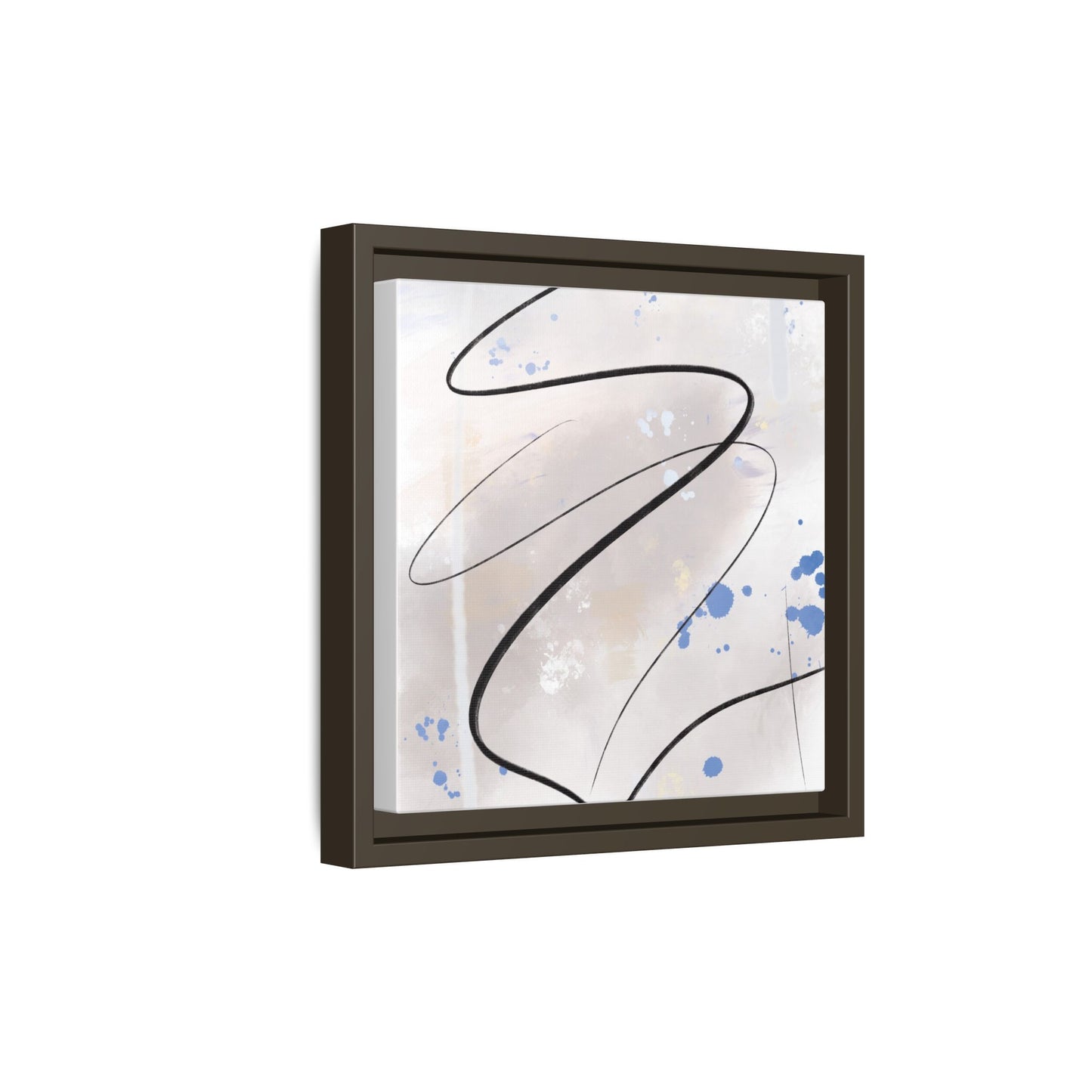 Framed Abstract Canvas Art - Modern Multi-Color Wall Decor