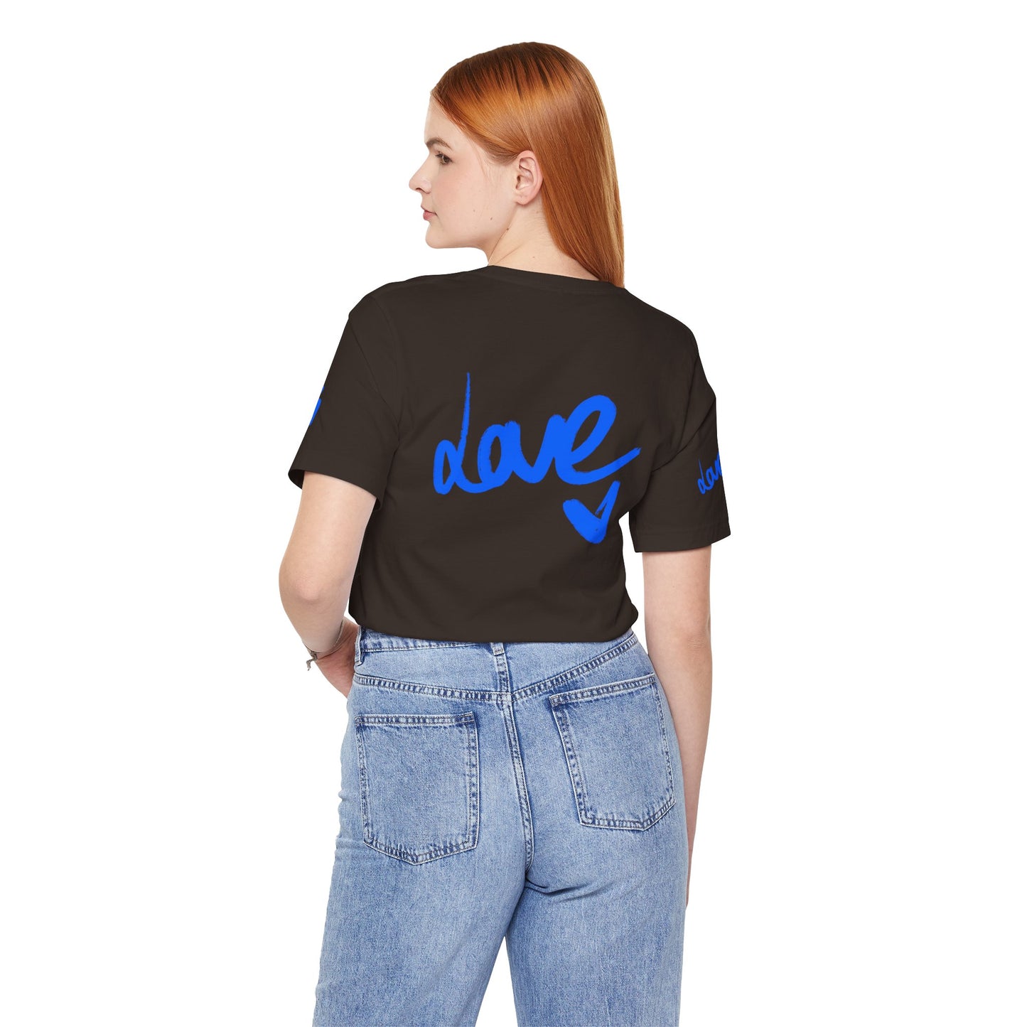 Casual Unisex Tee - Stylish 'dave' Graphic Short Sleeve Shirt
