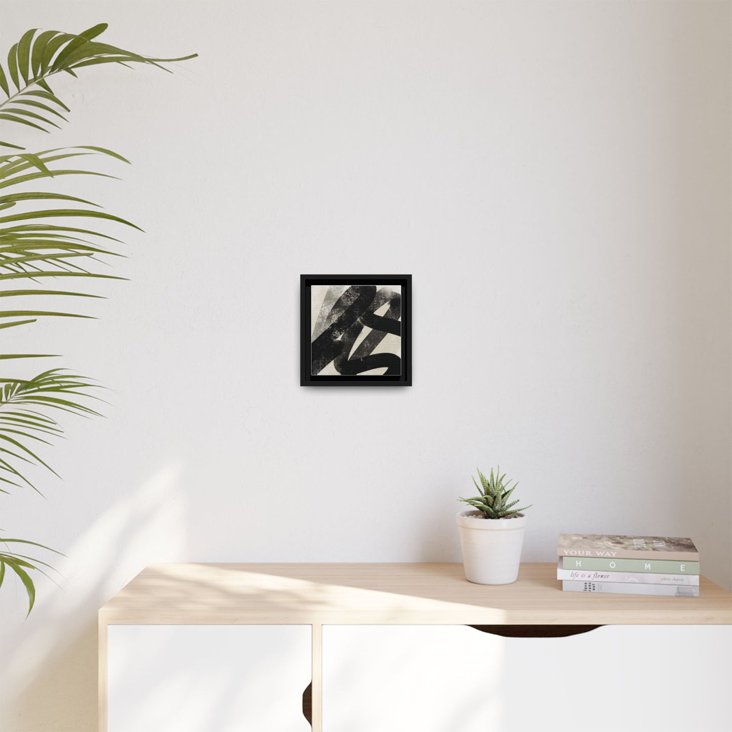 Modern Abstract Framed Canvas Art - Multi-Color Decorative Wall Decor