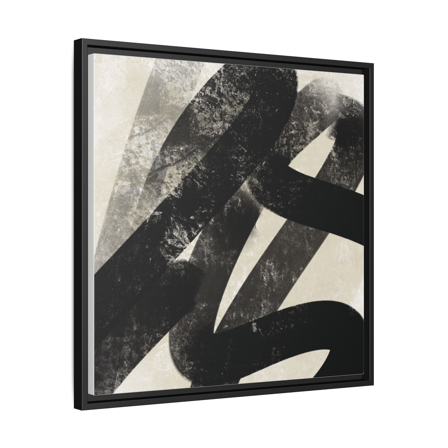 Modern Abstract Framed Canvas Art - Multi-Color Decorative Wall Decor