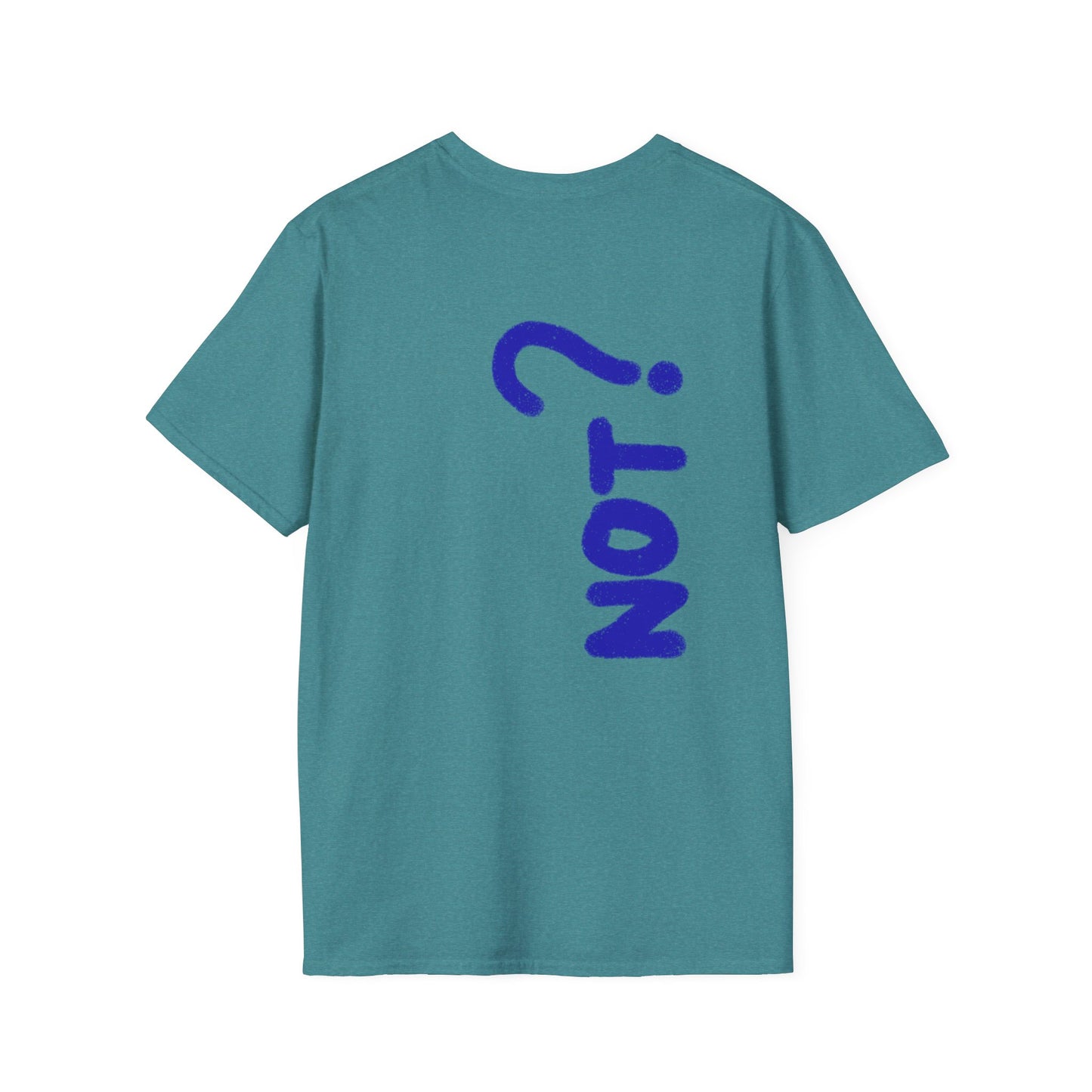 Unisex Softstyle T-Shirt - Blue 'Y' & 'NOT?'