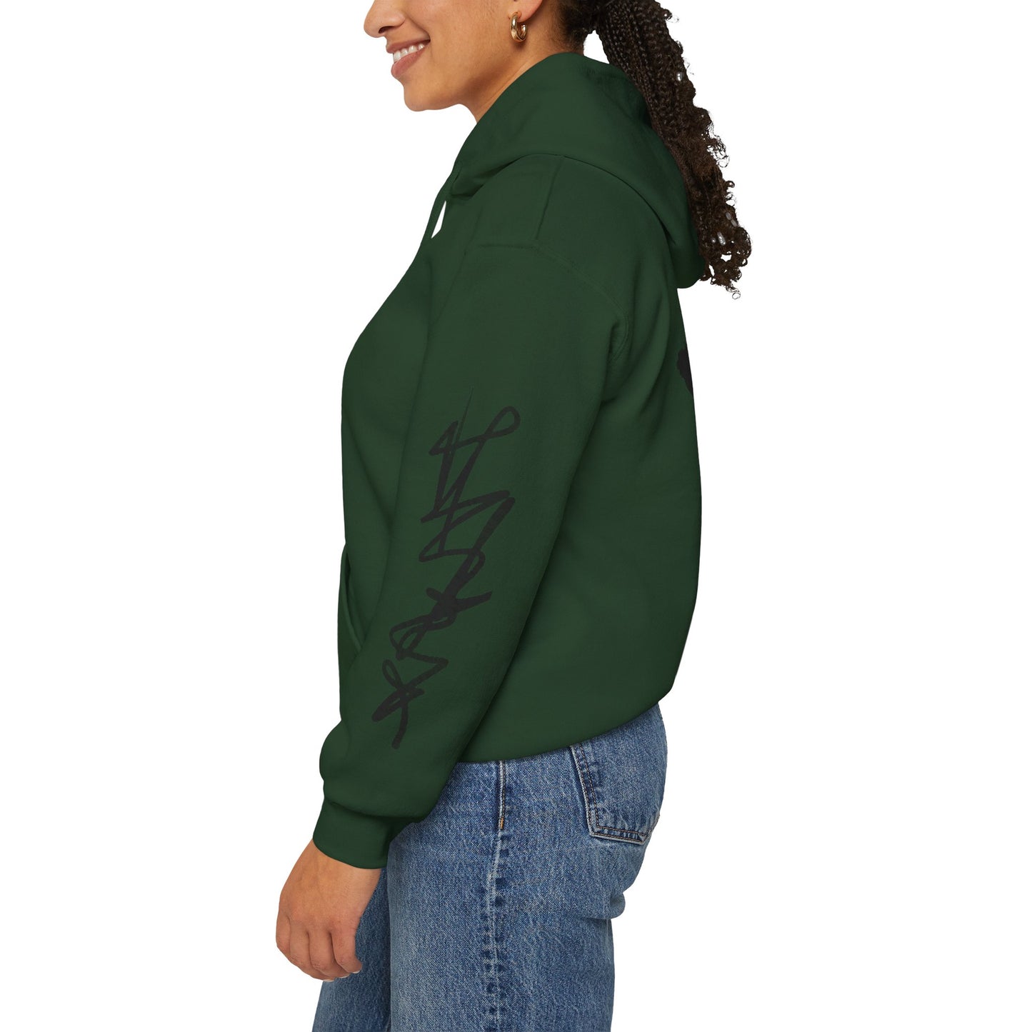 Black hart hoddie