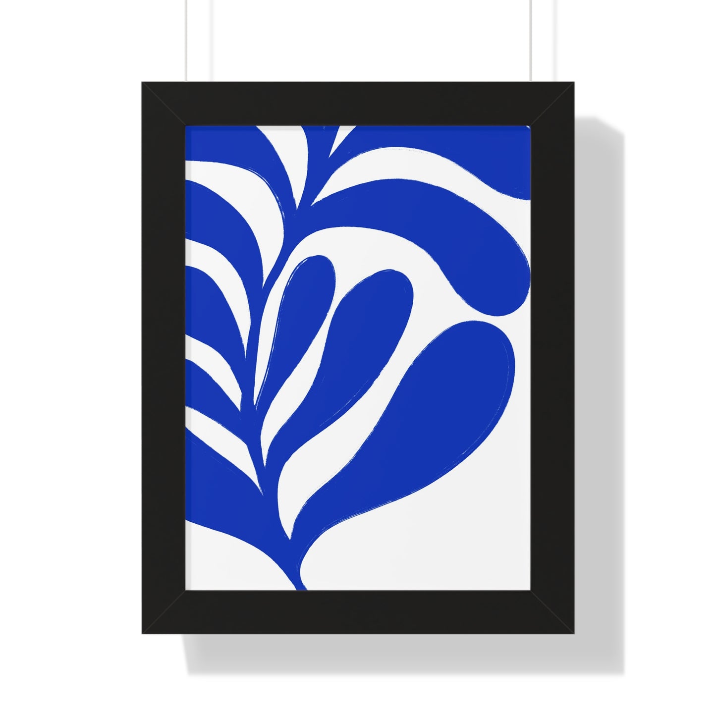 Botanical Blue Art Framed Poster