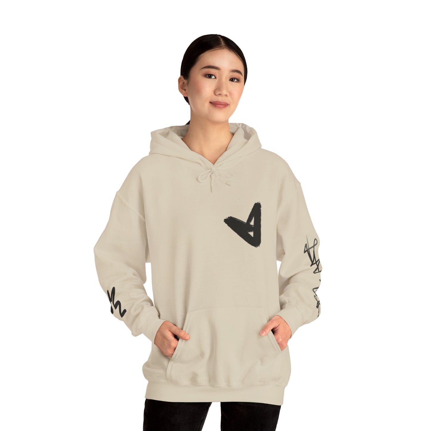 Black hart hoddie
