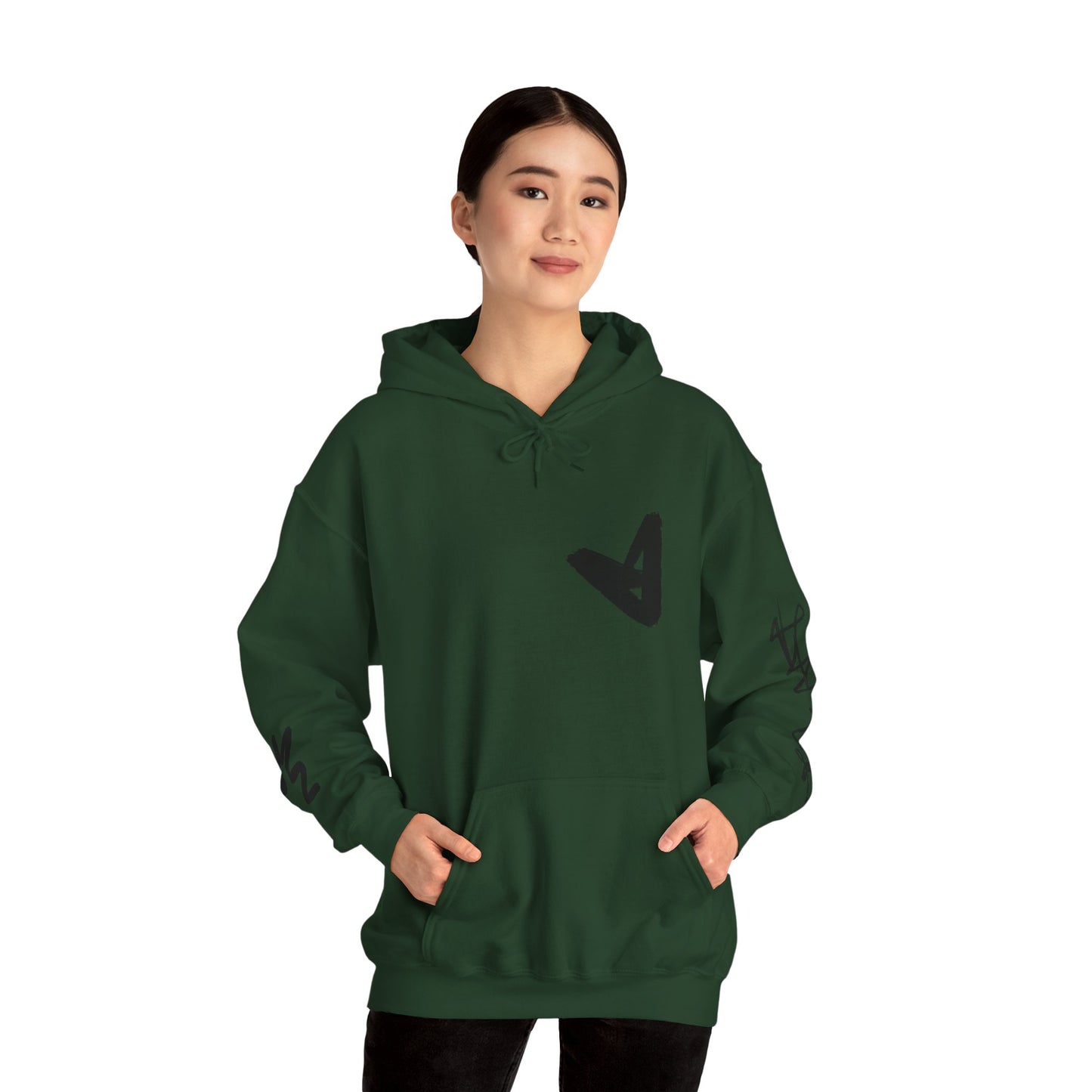 Black hart hoddie