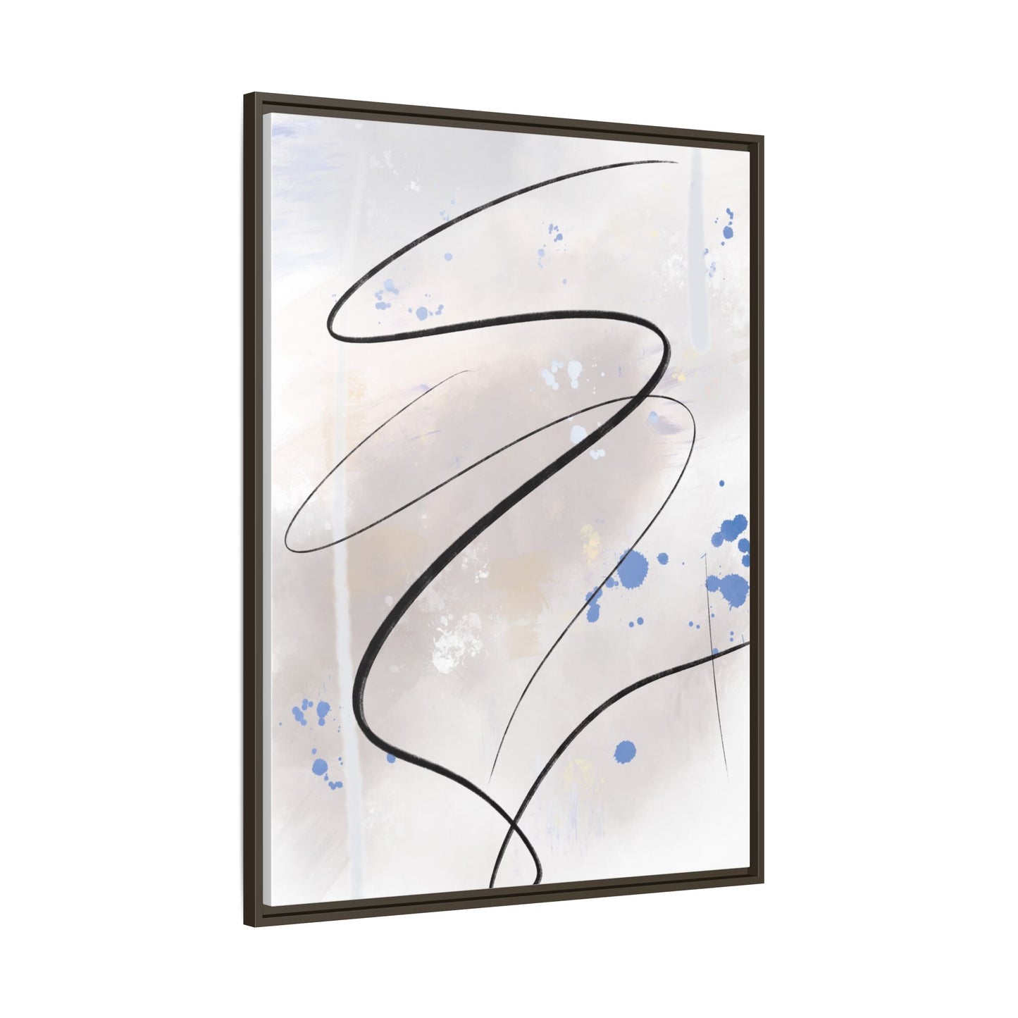 Framed Abstract Canvas Art - Modern Multi-Color Wall Decor