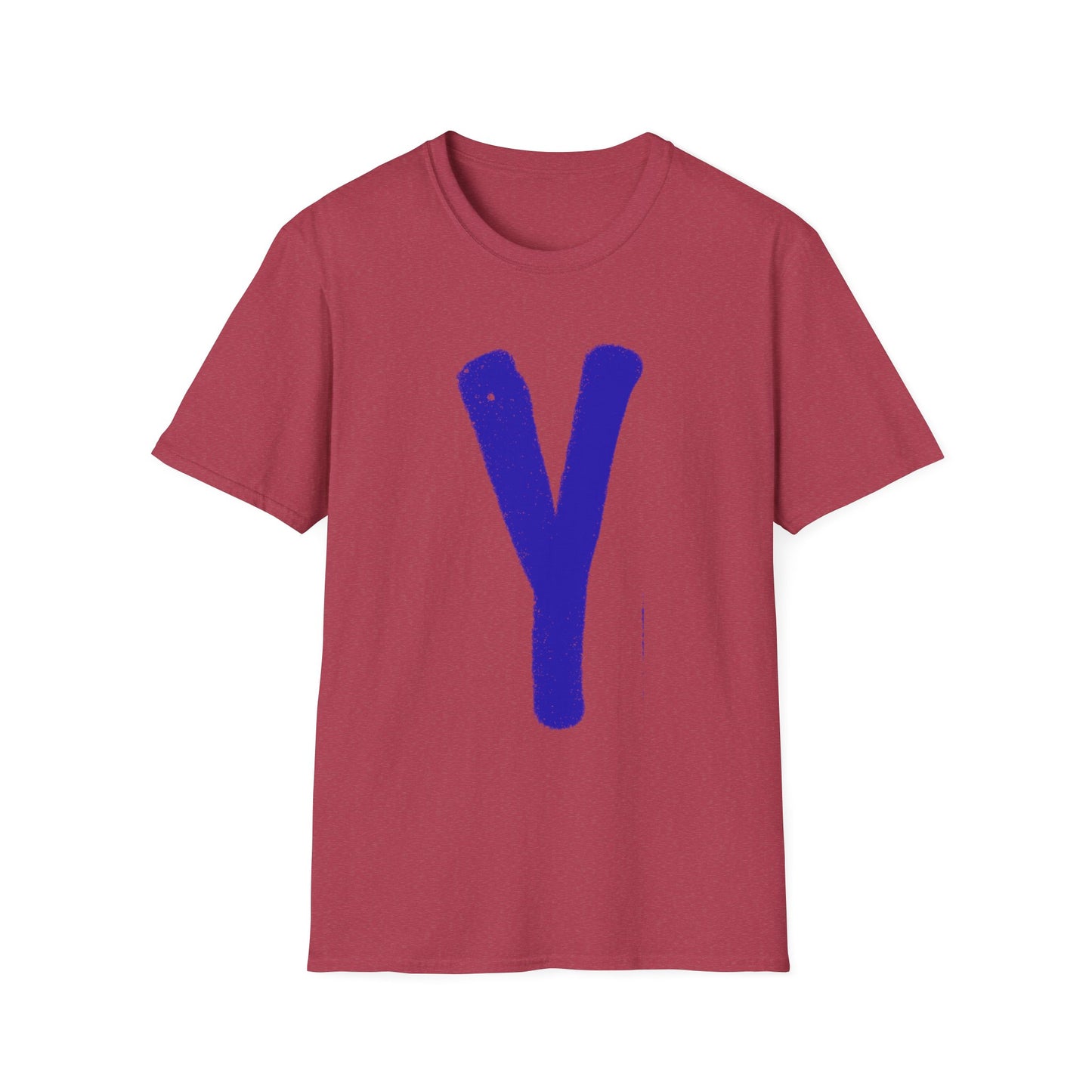Unisex Softstyle T-Shirt - Blue 'Y' & 'NOT?'