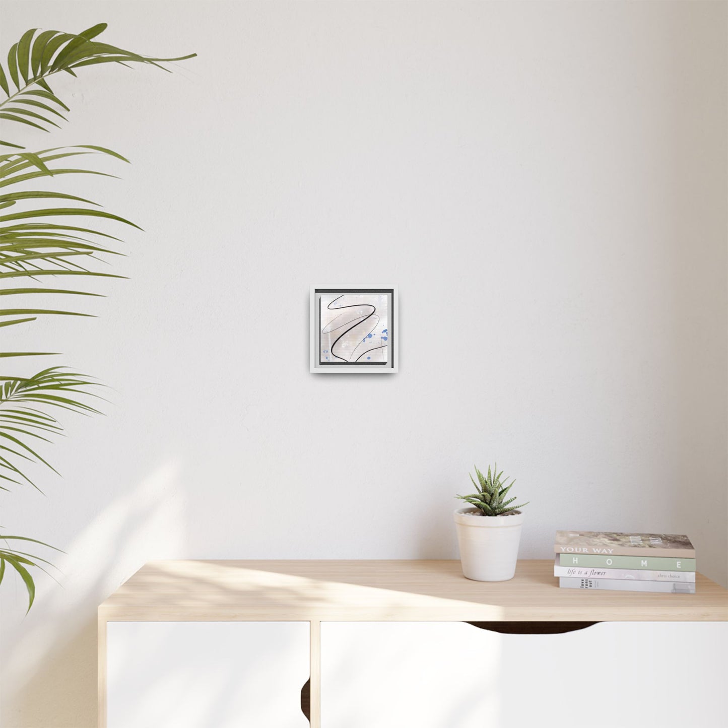 Framed Abstract Canvas Art - Modern Multi-Color Wall Decor