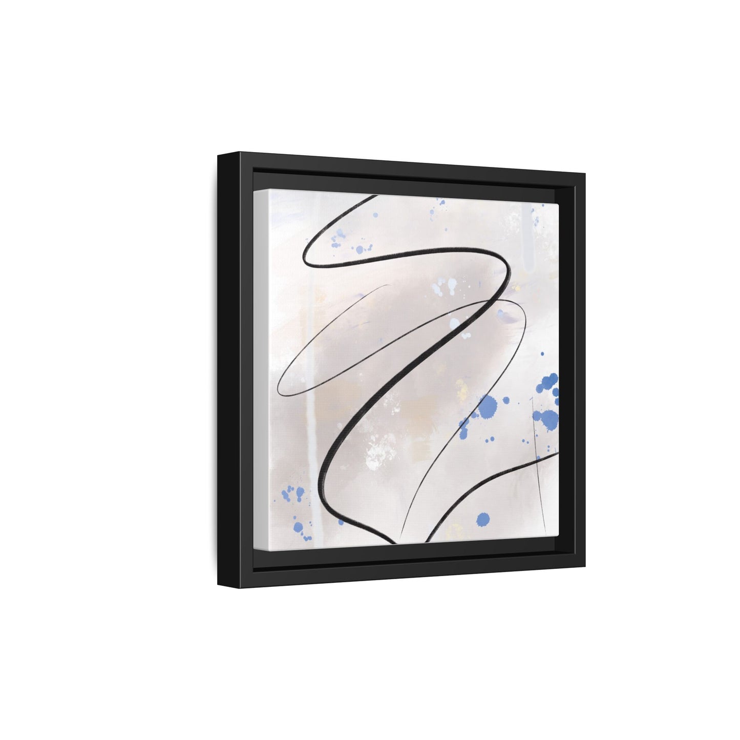 Framed Abstract Canvas Art - Modern Multi-Color Wall Decor