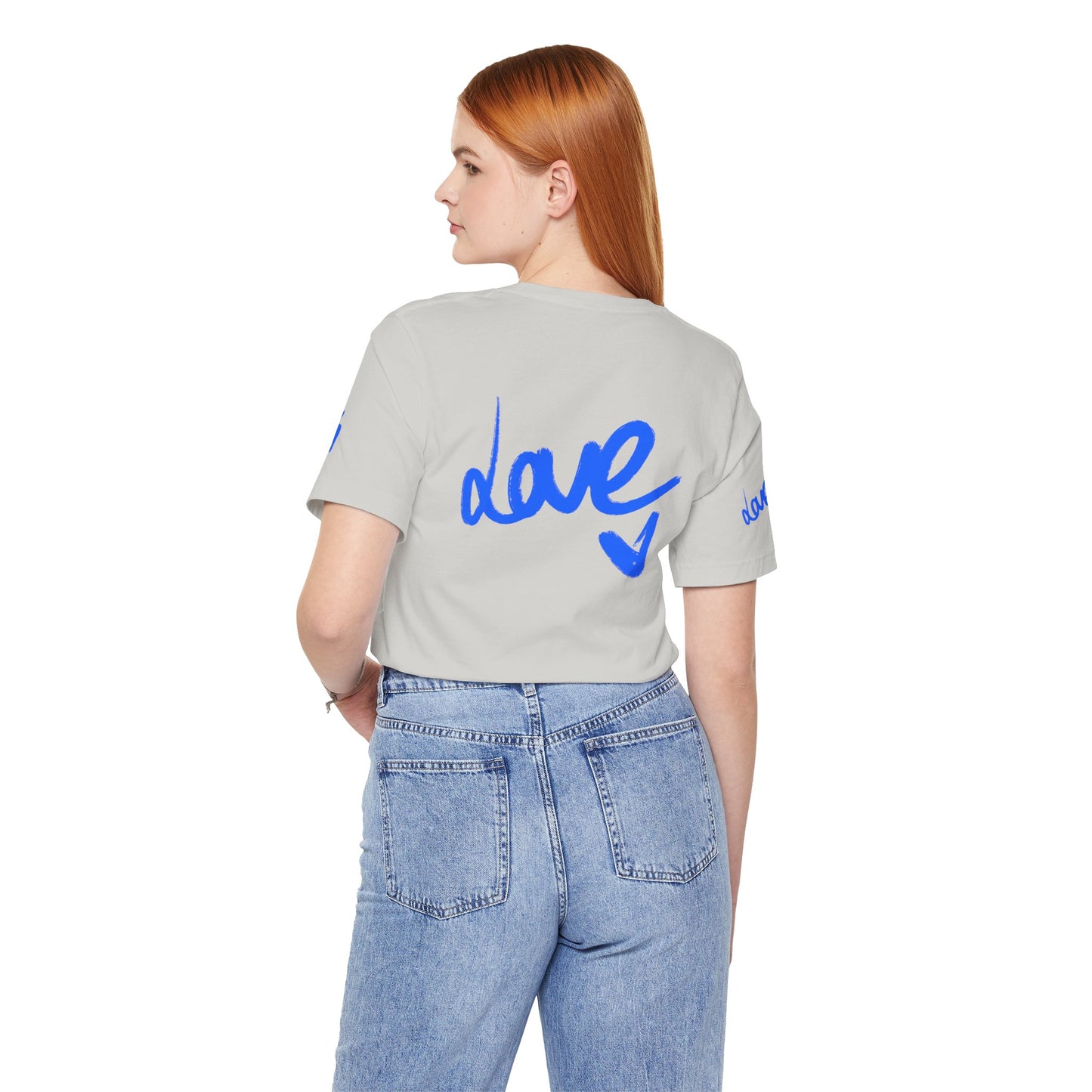 Casual Unisex Tee - Stylish 'dave' Graphic Short Sleeve Shirt