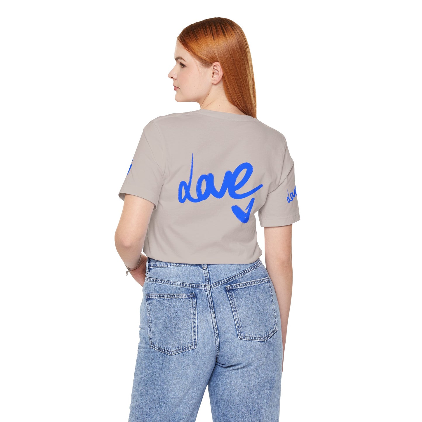 Casual Unisex Tee - Stylish 'dave' Graphic Short Sleeve Shirt