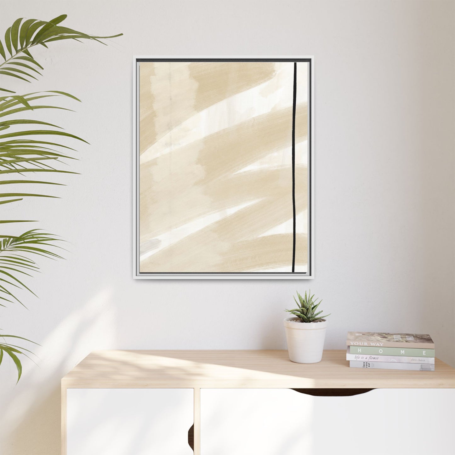 Modern Abstract Framed Canvas Art - Multi-color Wall Decor