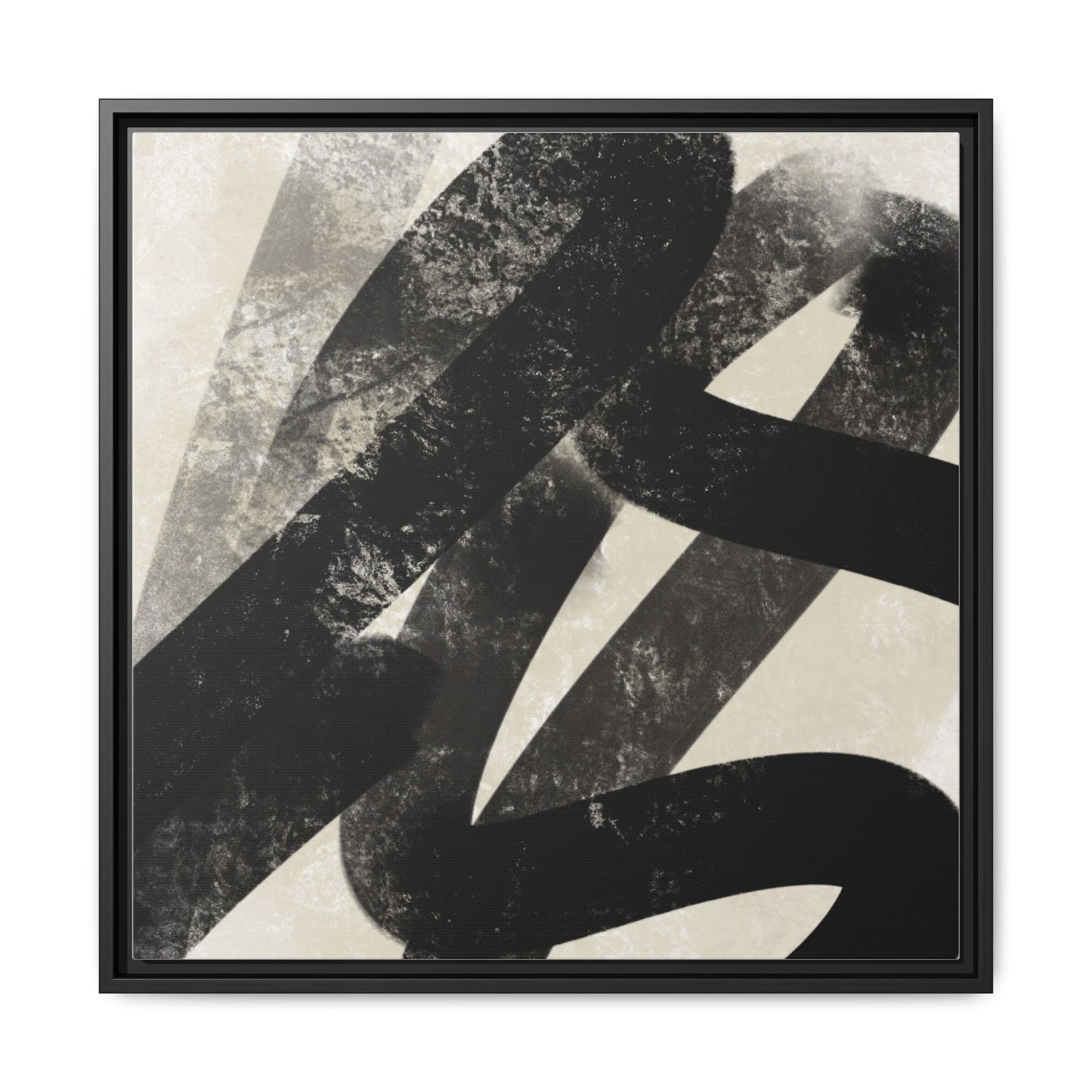 Modern Abstract Framed Canvas Art - Multi-Color Decorative Wall Decor