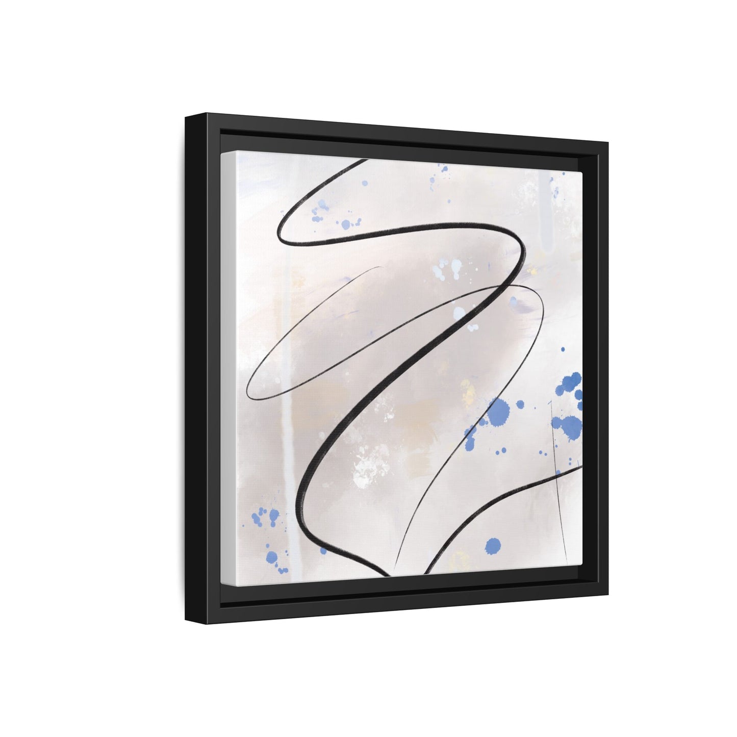 Framed Abstract Canvas Art - Modern Multi-Color Wall Decor