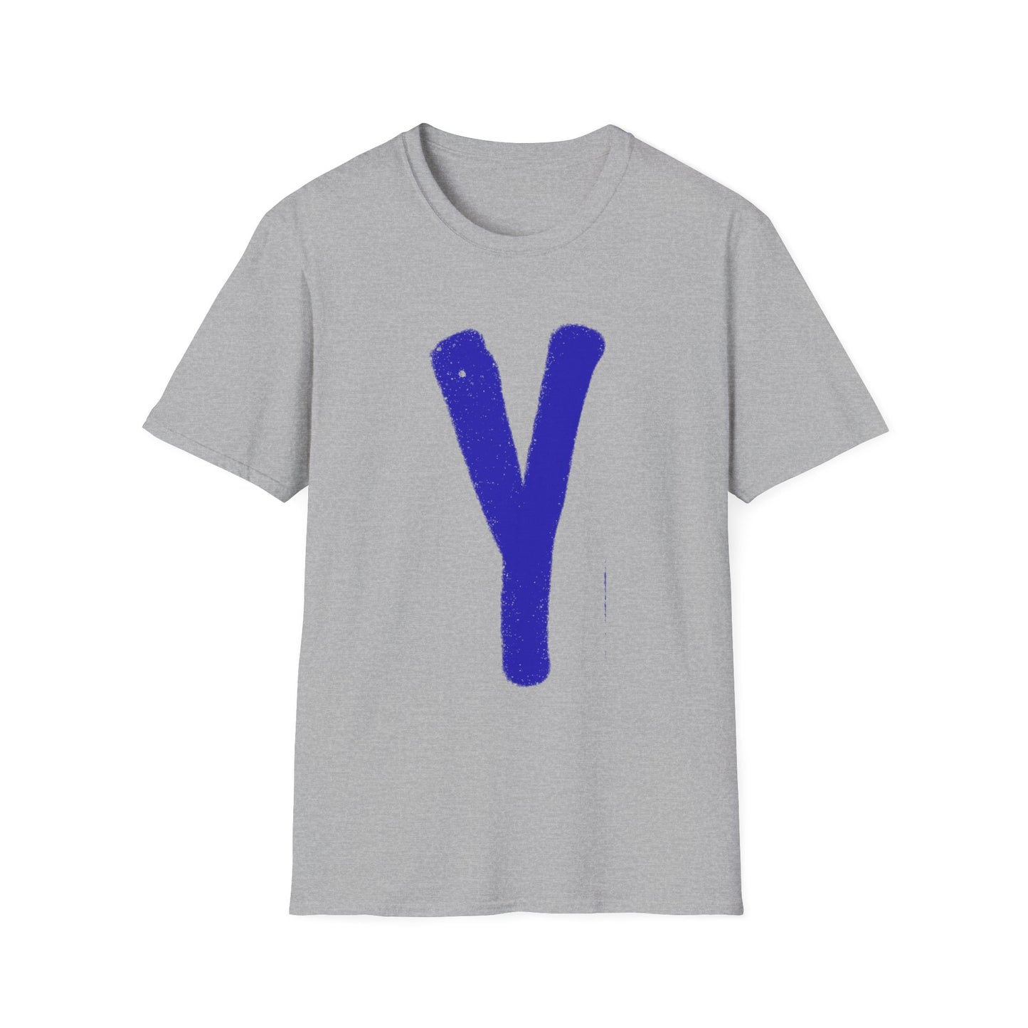 Unisex Softstyle T-Shirt - Blue 'Y' & 'NOT?'