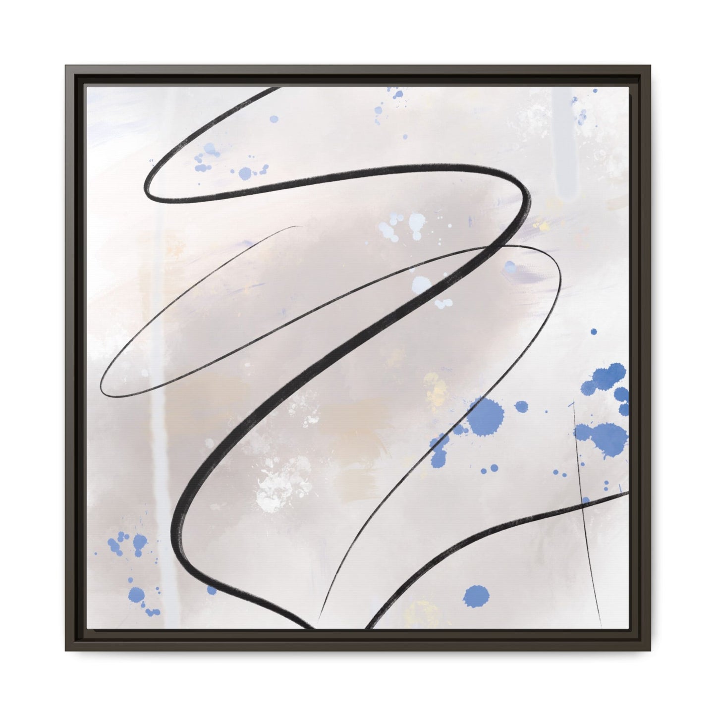 Framed Abstract Canvas Art - Modern Multi-Color Wall Decor