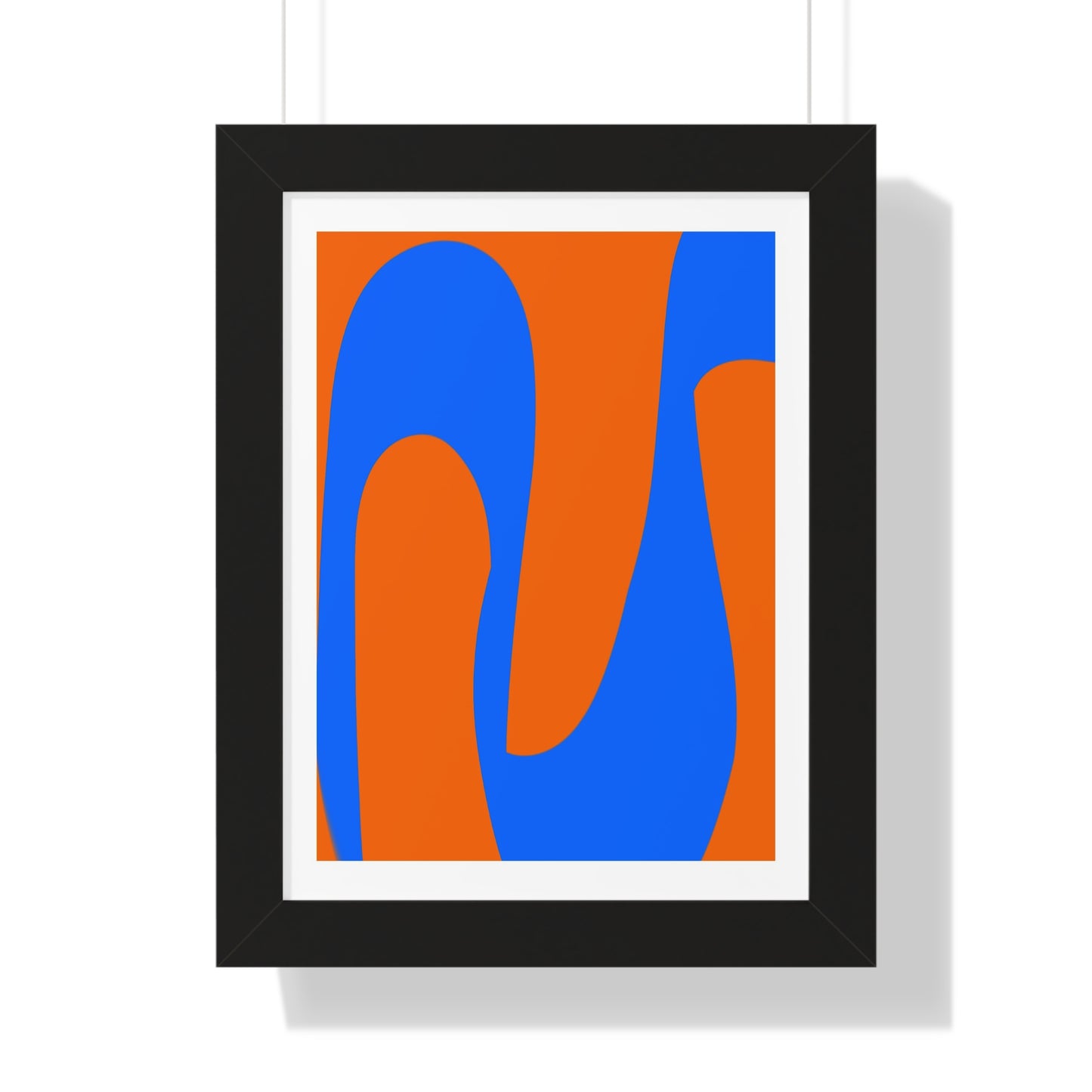 Orange and Blue Poster