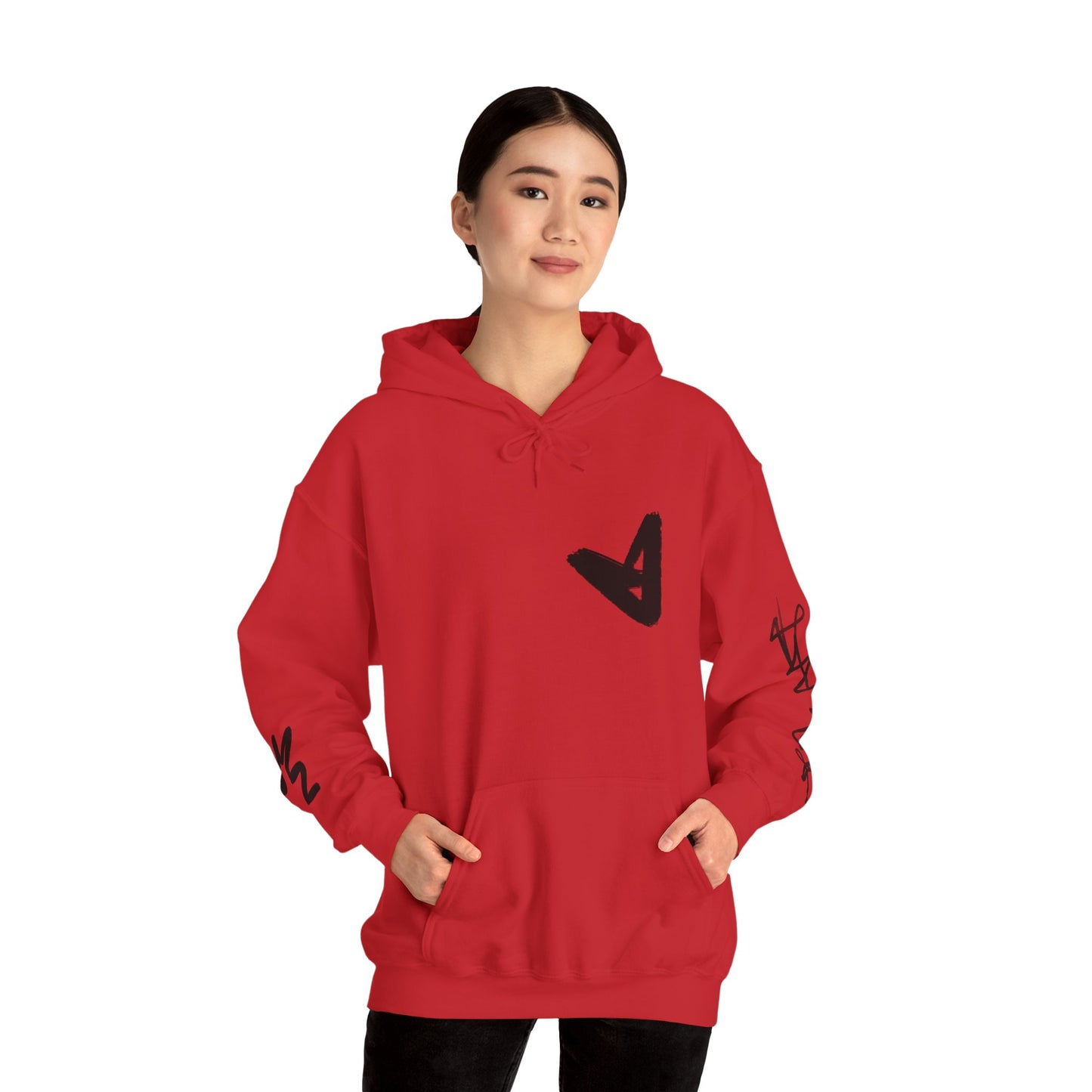 Black hart hoddie