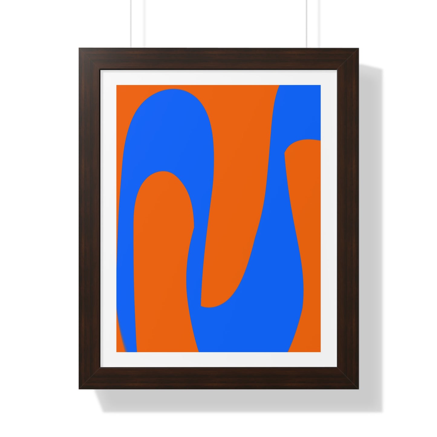 Orange and Blue Poster
