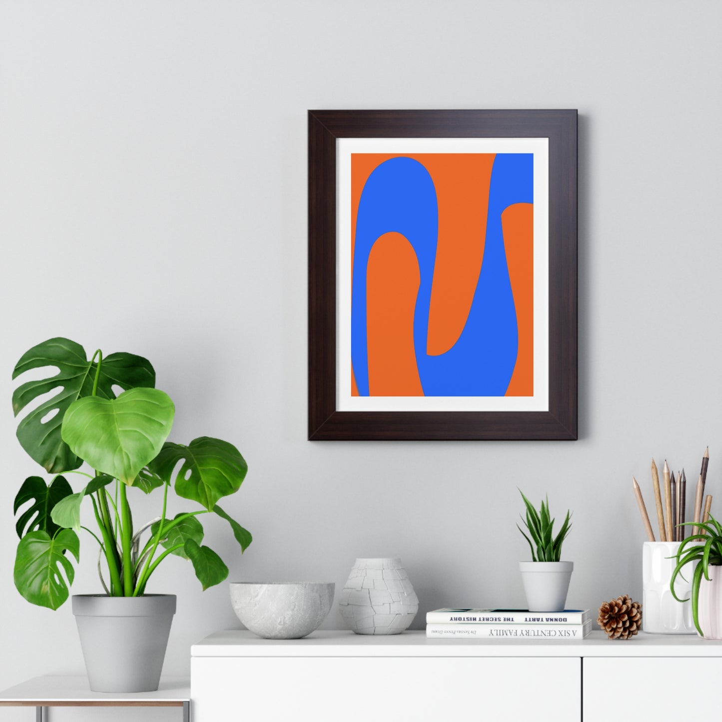 Orange and Blue Poster