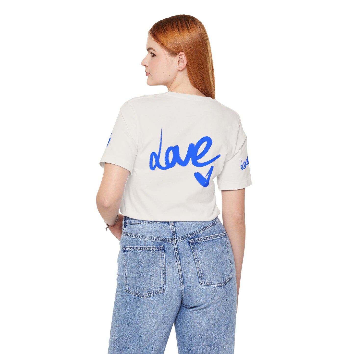 Casual Unisex Tee - Stylish 'dave' Graphic Short Sleeve Shirt