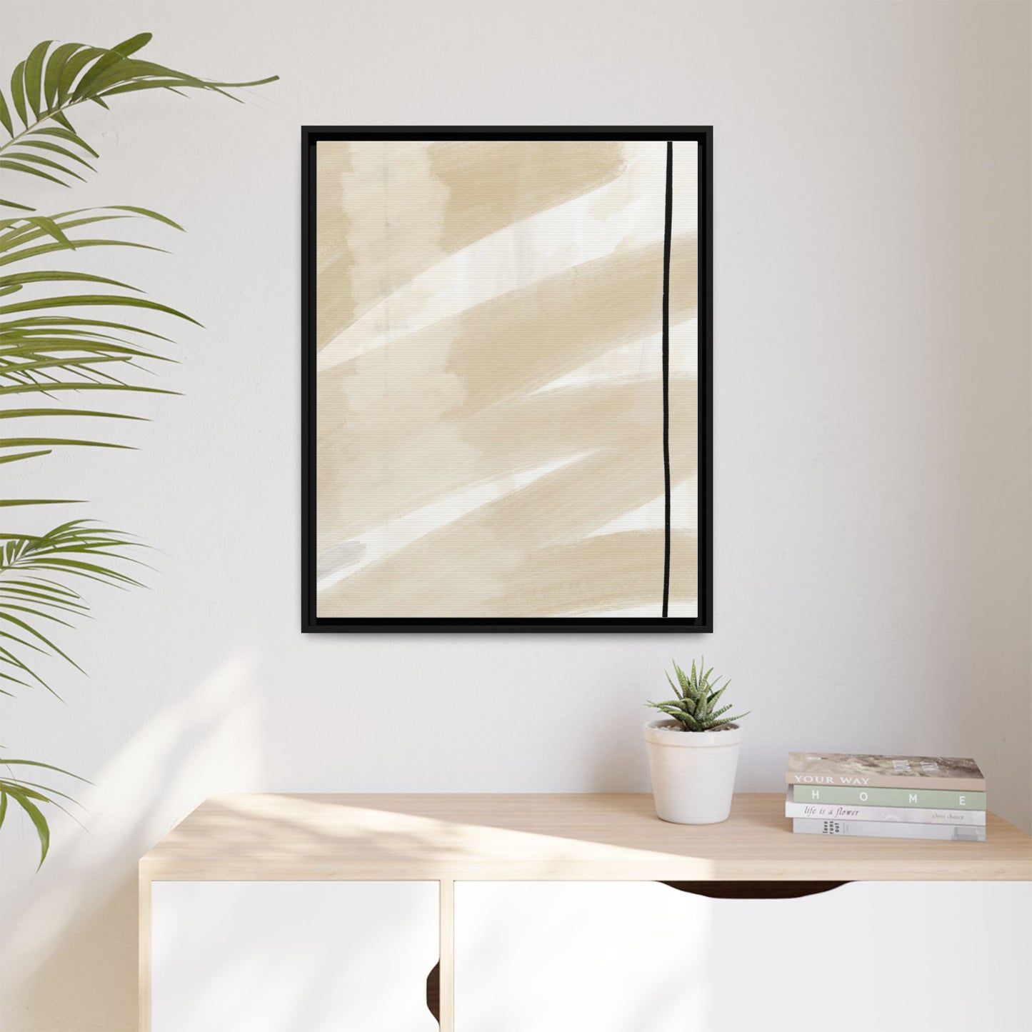 Modern Abstract Framed Canvas Art - Multi-color Wall Decor