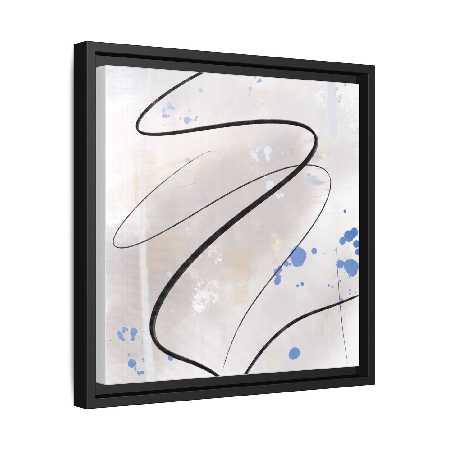 Framed Abstract Canvas Art - Modern Multi-Color Wall Decor