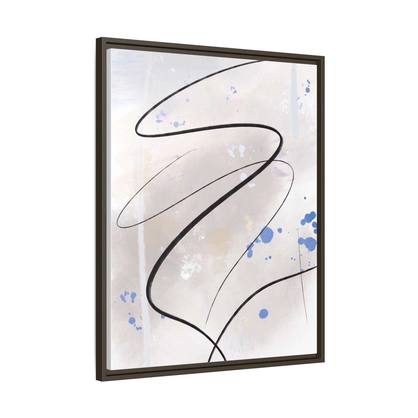 Framed Abstract Canvas Art - Modern Multi-Color Wall Decor