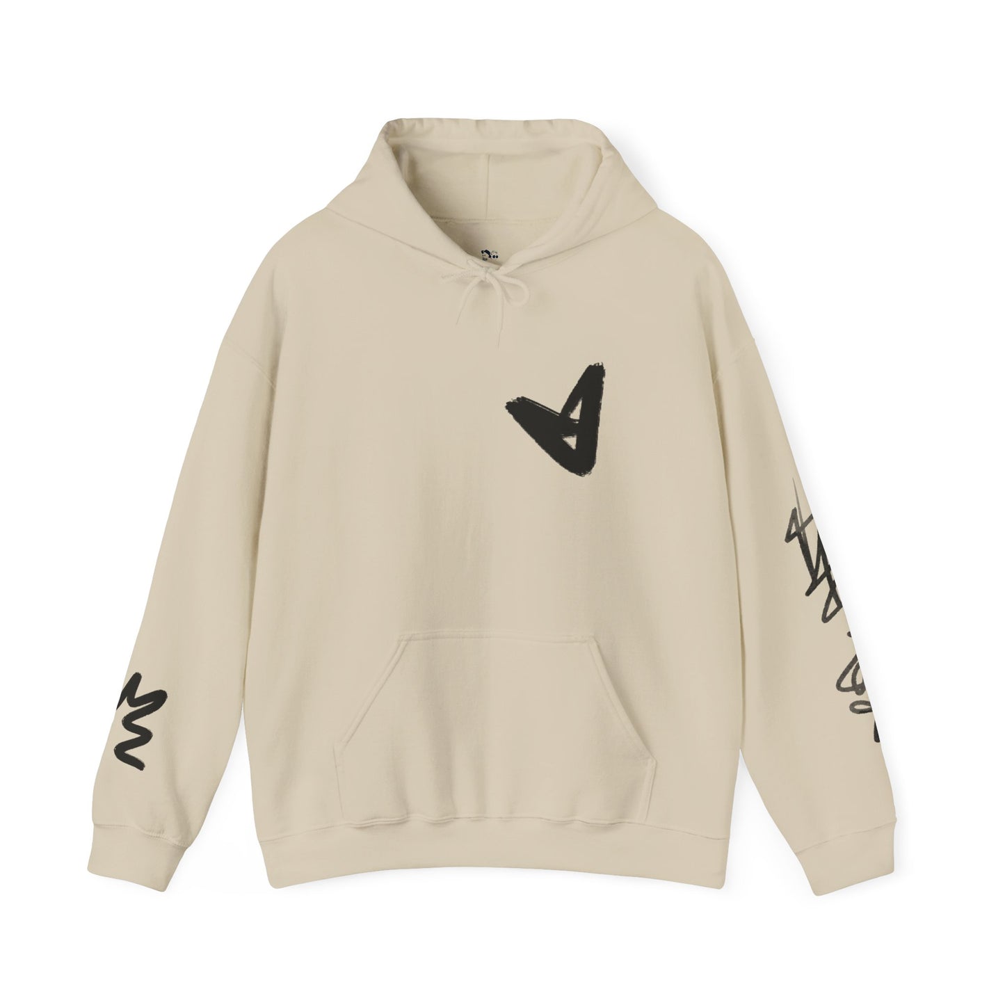 Black hart hoddie