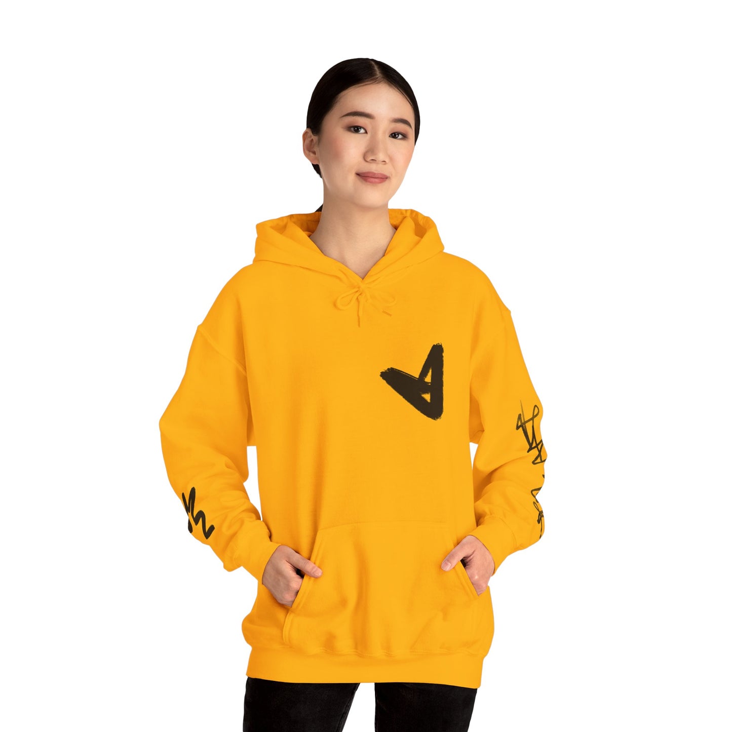 Black hart hoddie