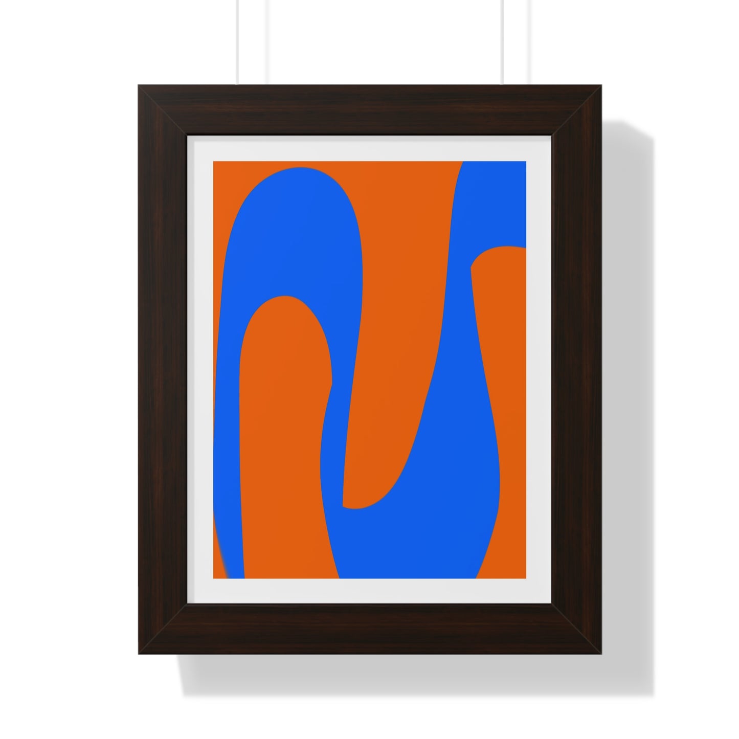 Orange and Blue Poster