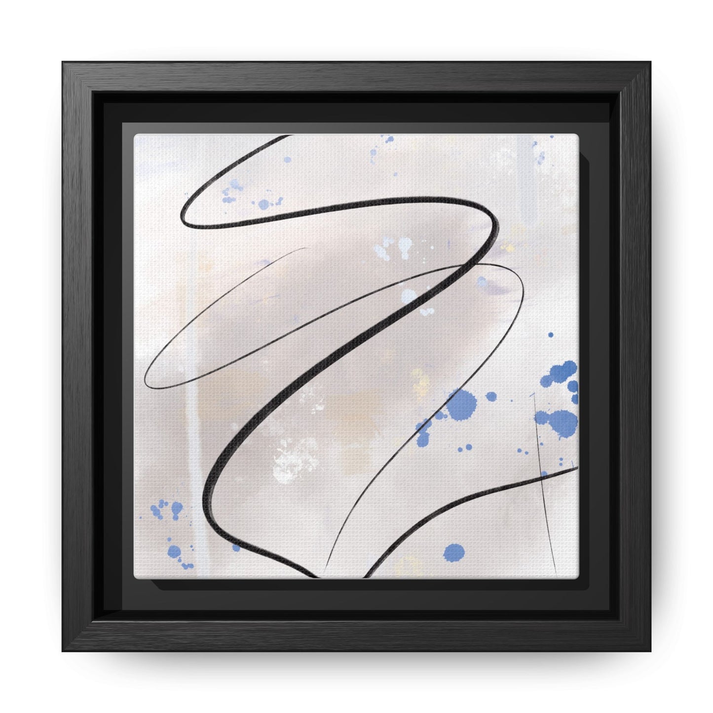 Framed Abstract Canvas Art - Modern Multi-Color Wall Decor